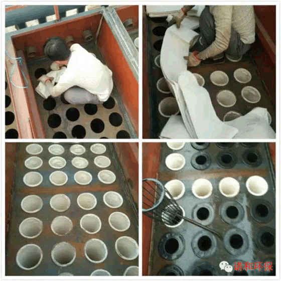 花闆、布袋、骨架安裝示意圖